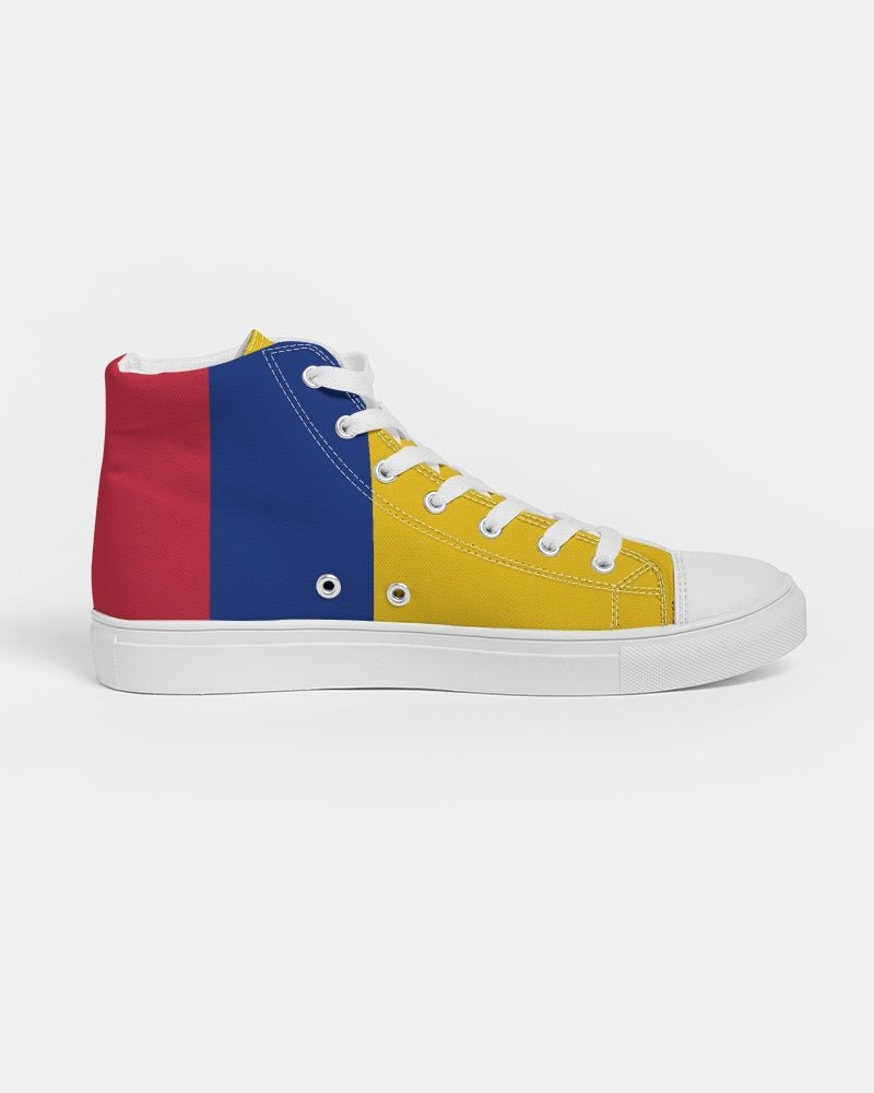 Columbia Flag Men's Hightop Canvas Shoe - Conscious Apparel Store
