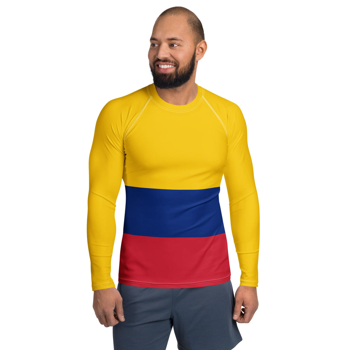 Columbia Flag Men's Rash Guard - Conscious Apparel Store