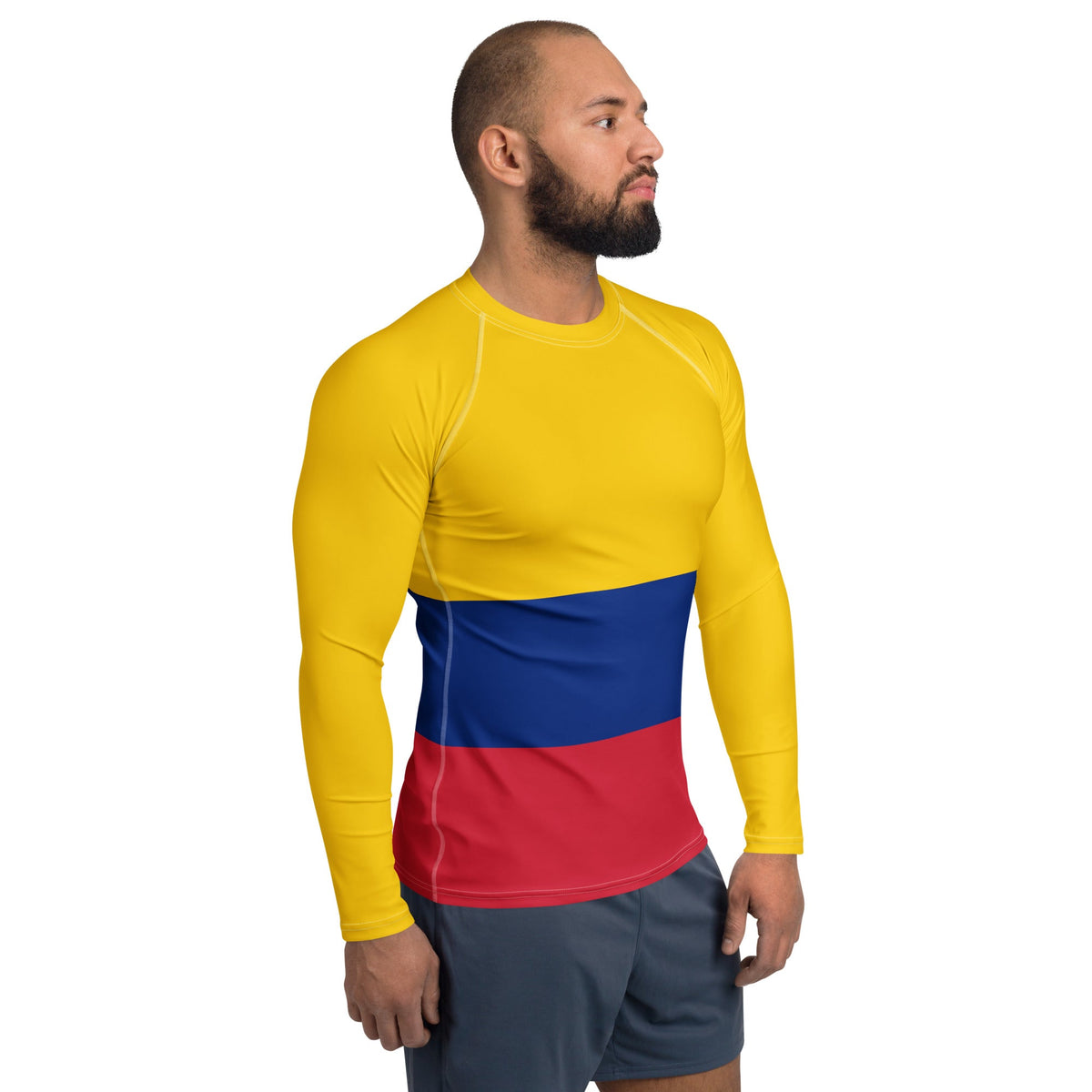 Columbia Flag Men's Rash Guard - Conscious Apparel Store