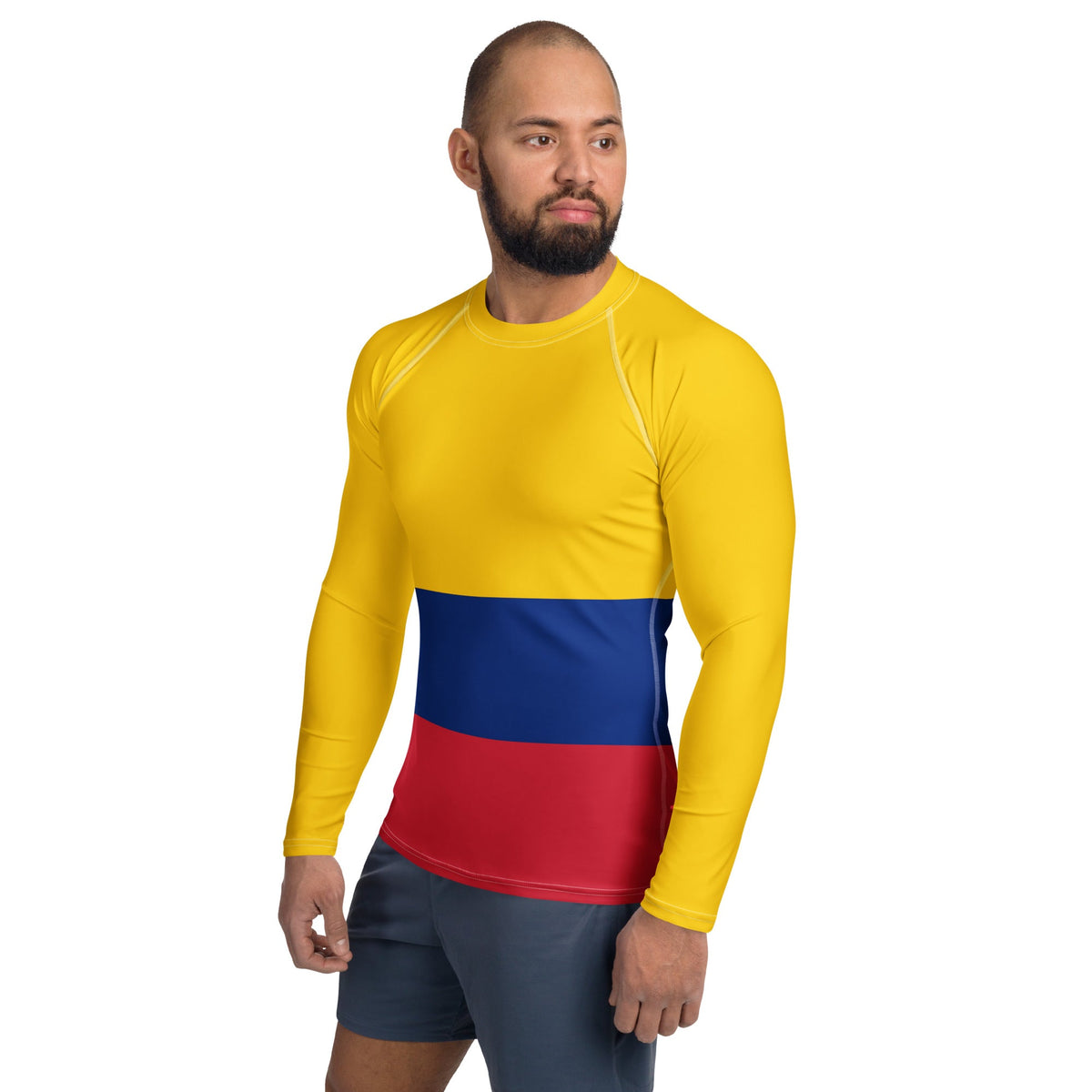 Columbia Flag Men's Rash Guard - Conscious Apparel Store