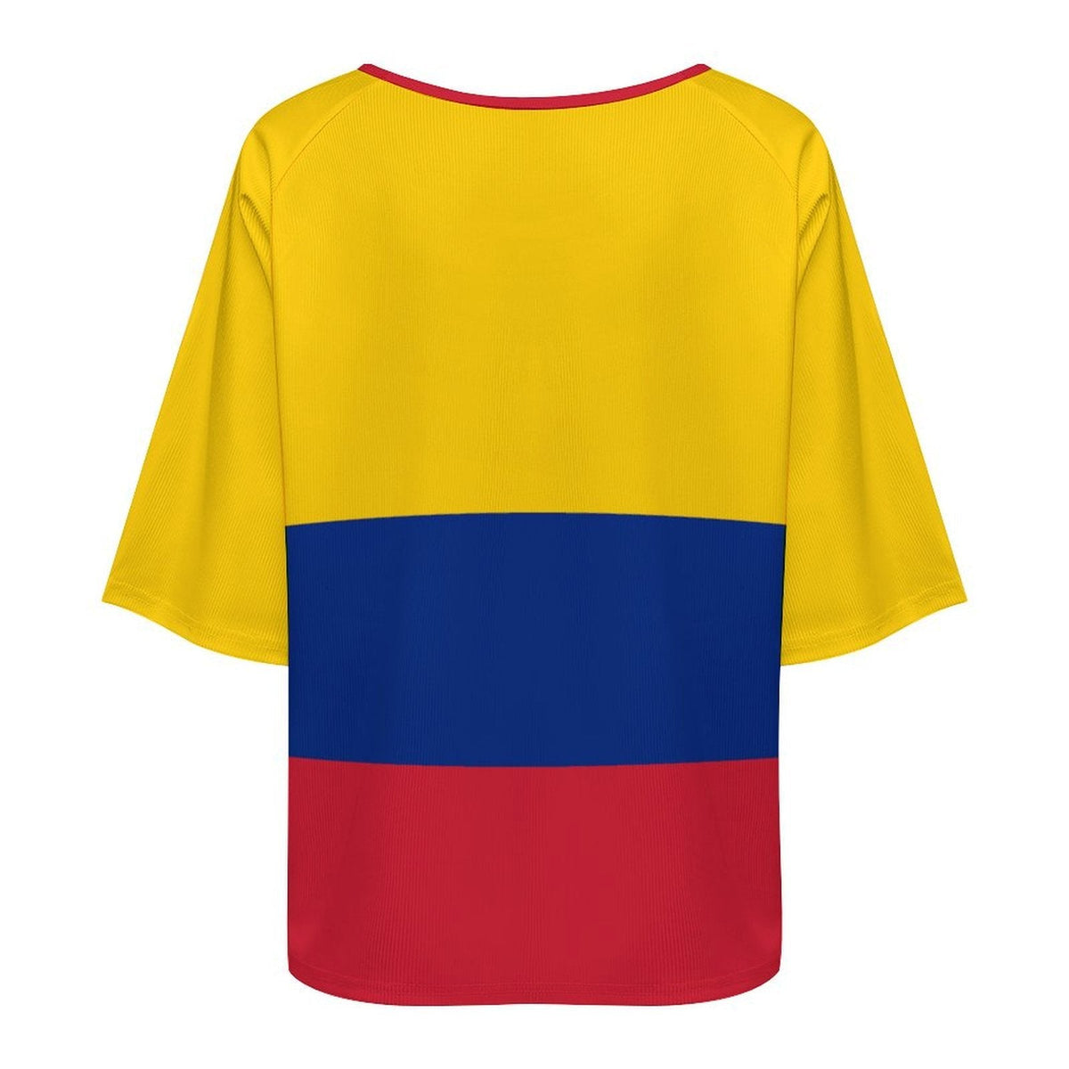 Columbia Flag Women’s Loose Half-Sleeve Boat Neck T-Shirt - Conscious Apparel Store