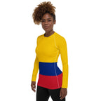 Columbia Flag Women's Rash Guard - Conscious Apparel Store