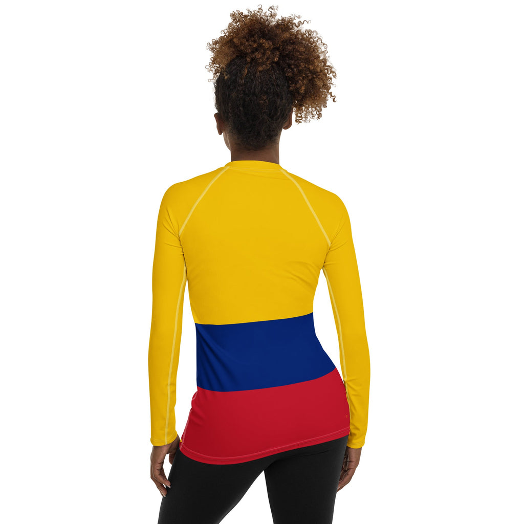 Columbia Flag Women's Rash Guard - Conscious Apparel Store