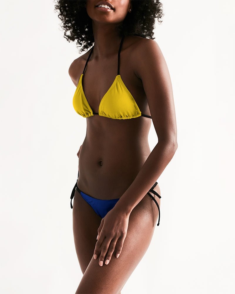 Columbia Flag Women's Triangle String Bikini - Conscious Apparel Store