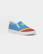 Congo Flag Men's Slip-On Canvas Shoe - Conscious Apparel Store