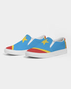 Congo Flag Men's Slip-On Canvas Shoe - Conscious Apparel Store
