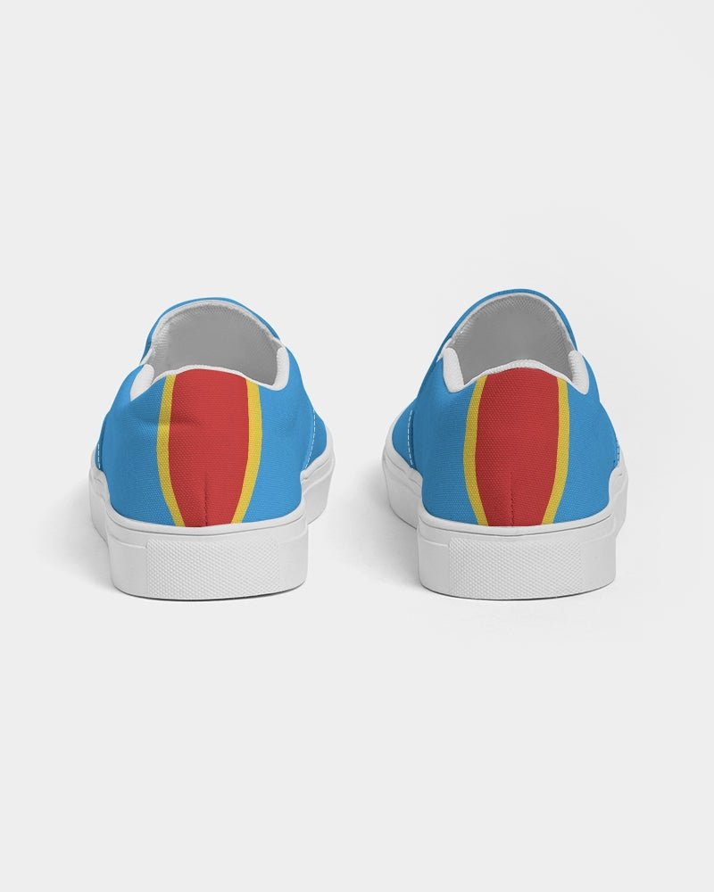 Congo Flag Men's Slip-On Canvas Shoe - Conscious Apparel Store