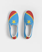 Congo Flag Men's Slip-On Canvas Shoe - Conscious Apparel Store