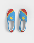 Congo Flag Women's Slip-On Canvas Shoe - Conscious Apparel Store