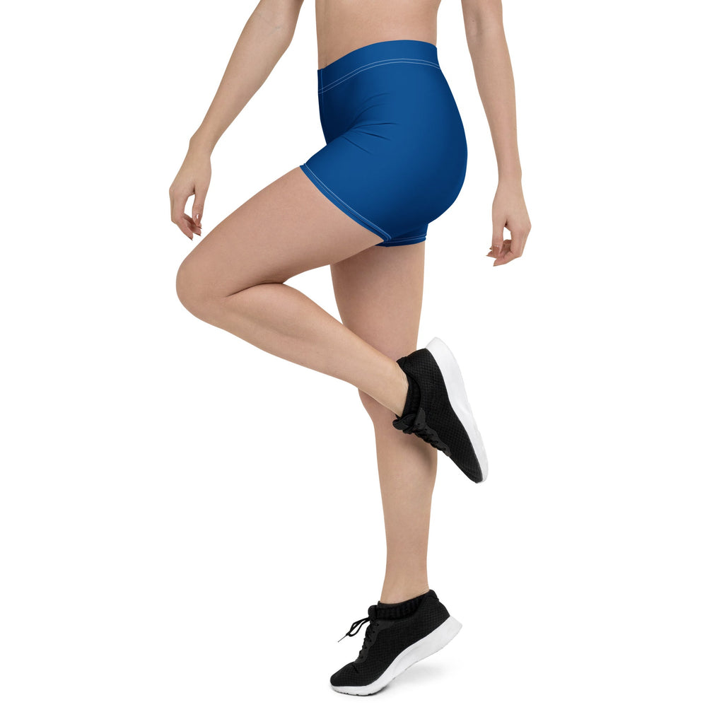 Curacao Blue Leggings Shorts - Conscious Apparel Store