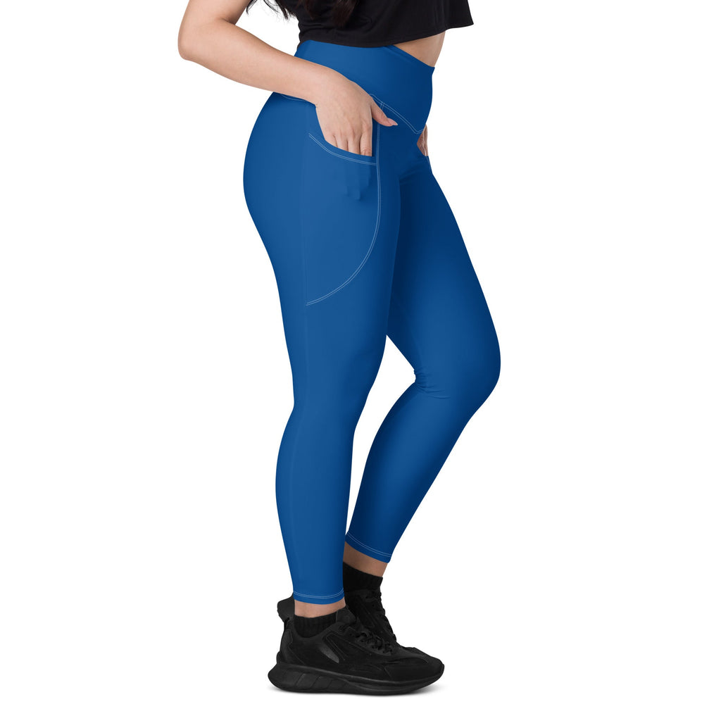 Curacao Blue Leggings with pockets - Conscious Apparel Store