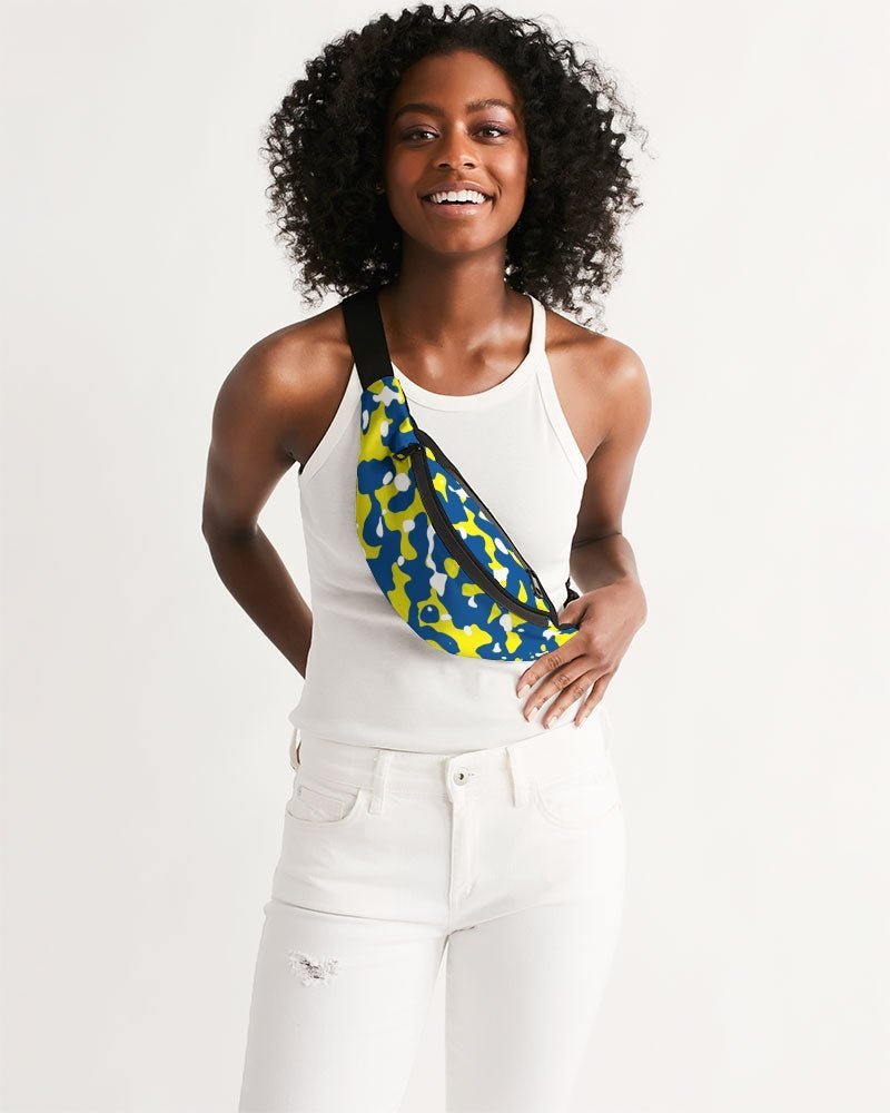 Curacao Flag Camo Crossbody Sling Bag - Conscious Apparel Store