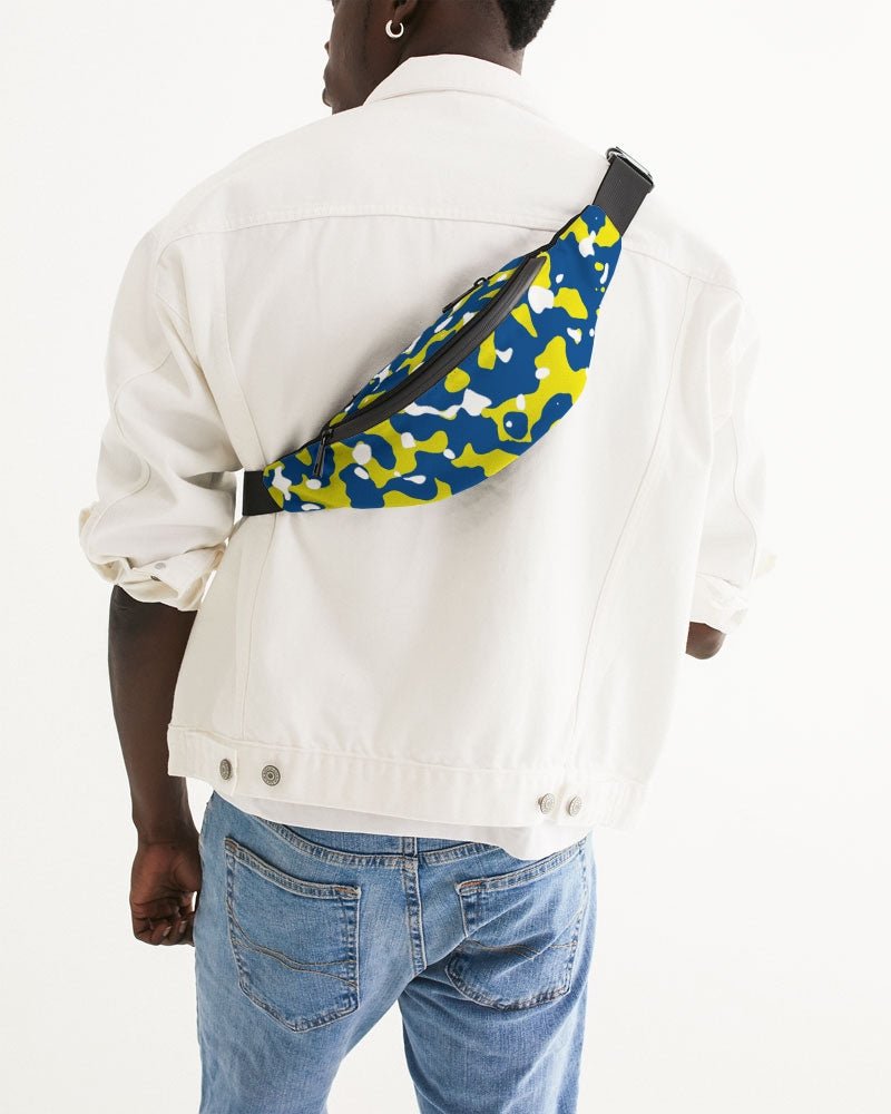 Curacao Flag Camo Crossbody Sling Bag - Conscious Apparel Store