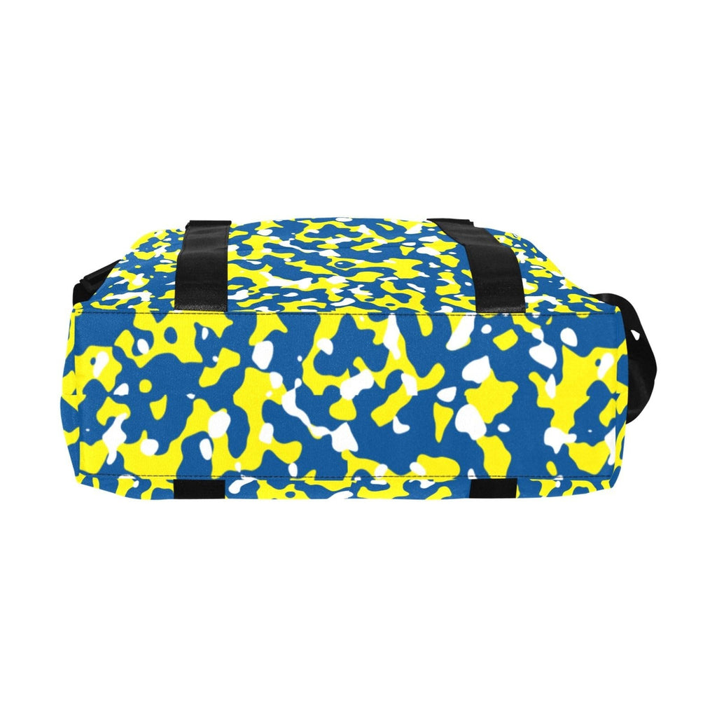 Curacao Flag Camo Large Capacity Duffle Bag - Conscious Apparel Store
