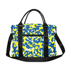 Curacao Flag Camo Large Capacity Duffle Bag - Conscious Apparel Store