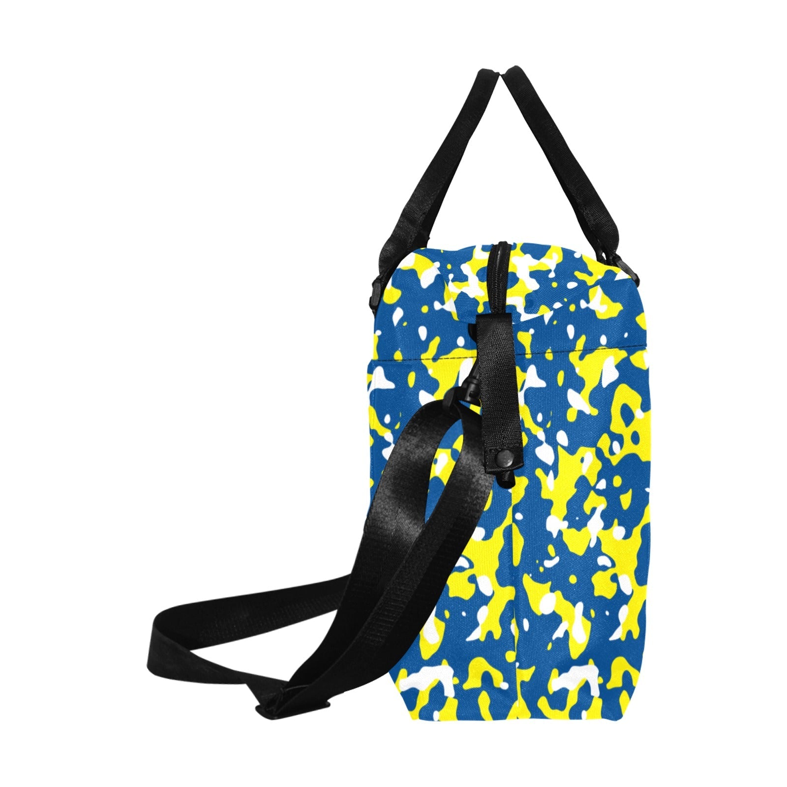 Curacao Flag Camo Large Capacity Duffle Bag - Conscious Apparel Store