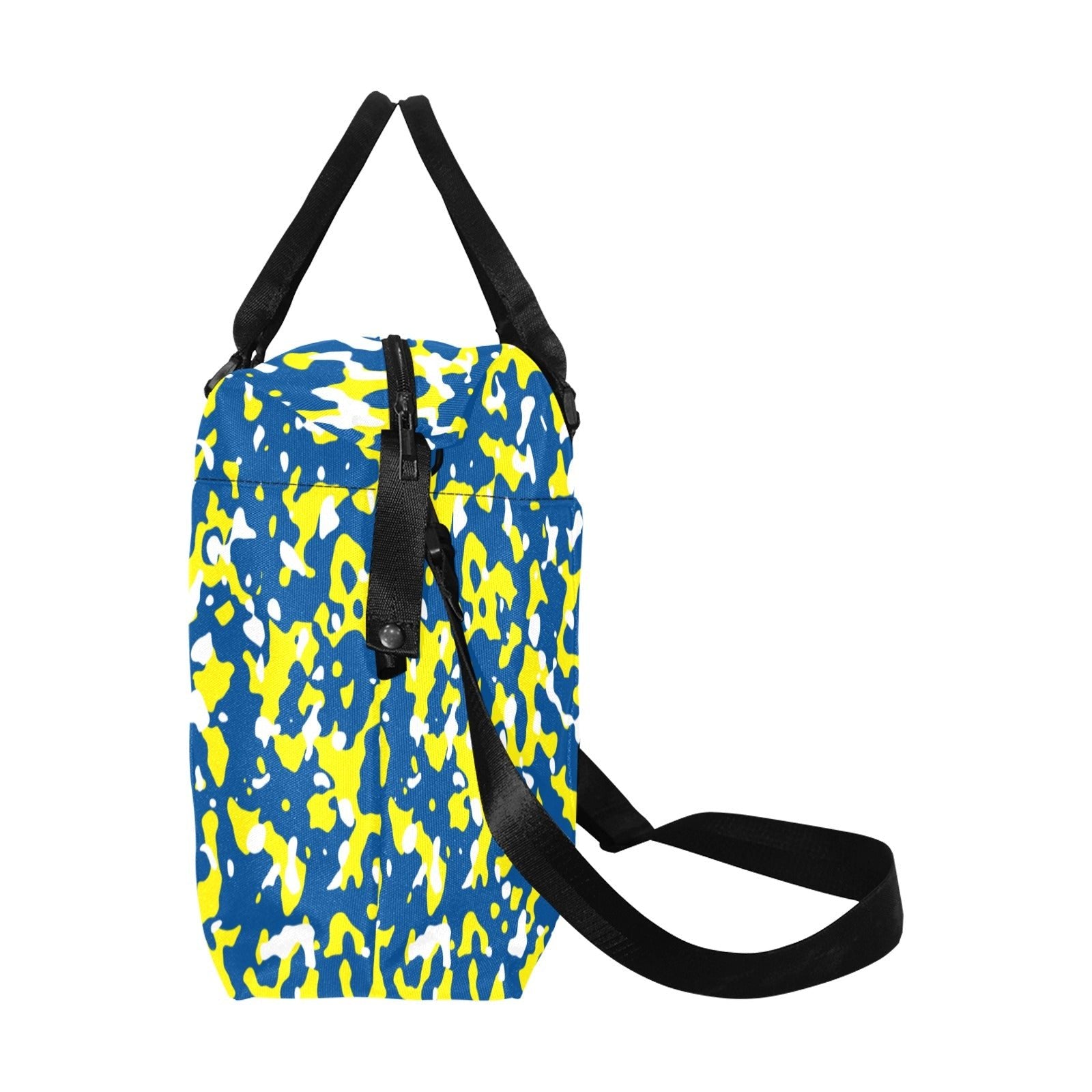 Curacao Flag Camo Large Capacity Duffle Bag - Conscious Apparel Store