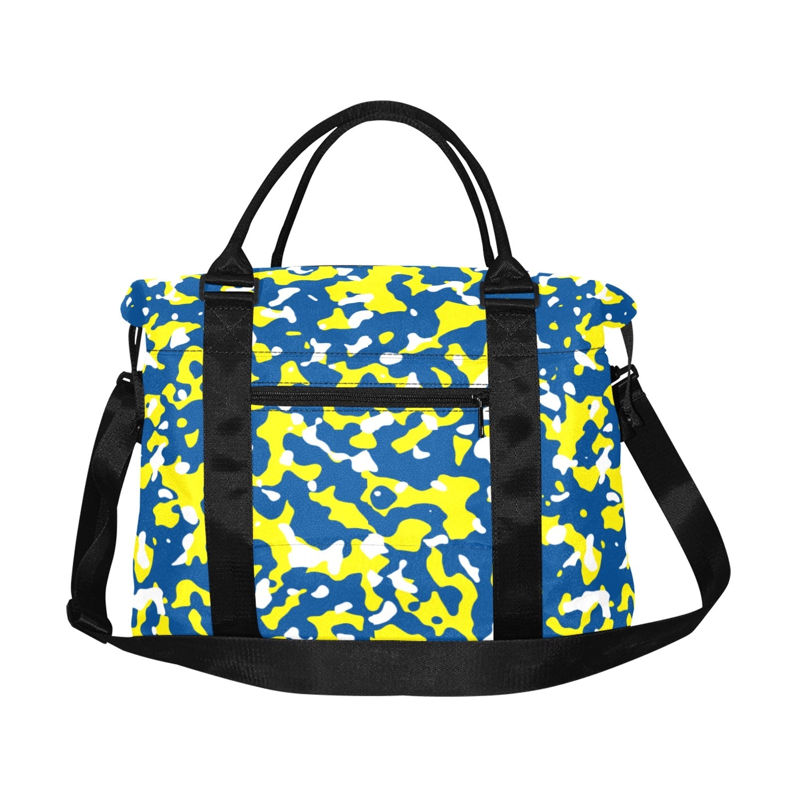 Curacao Flag Camo Large Capacity Duffle Bag - Conscious Apparel Store