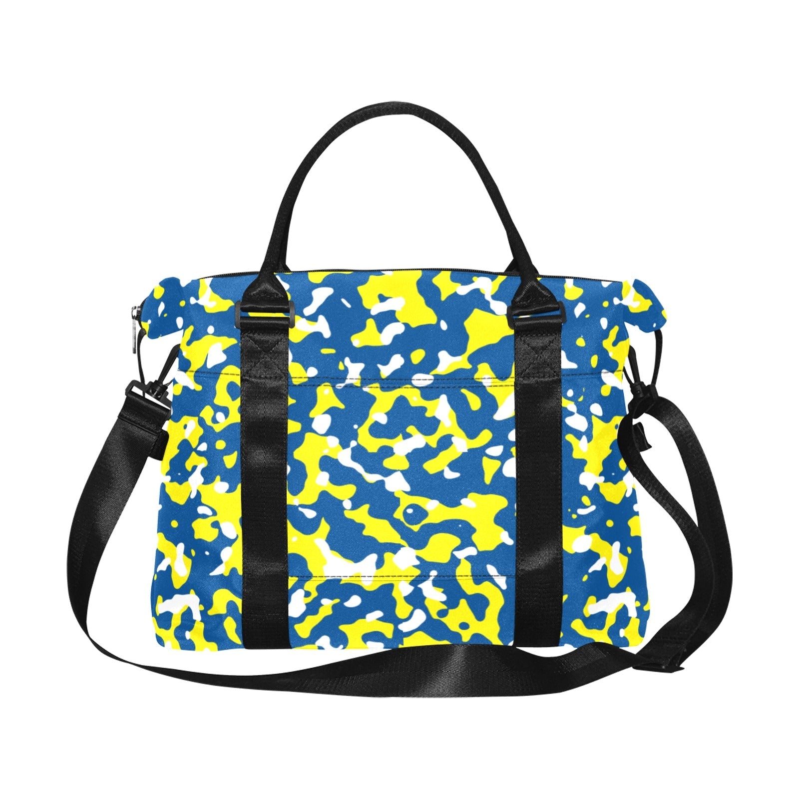 Curacao Flag Camo Large Capacity Duffle Bag - Conscious Apparel Store