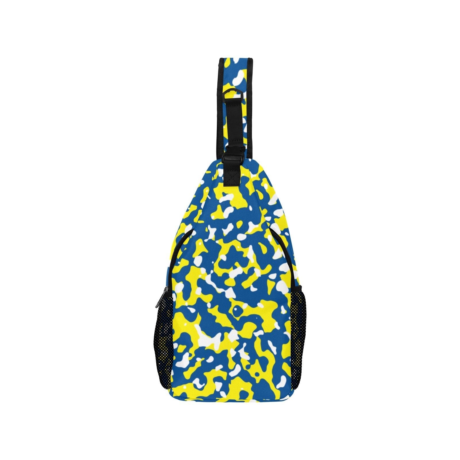 Curacao Flag Camo Men's Casual Chest Bag - Conscious Apparel Store