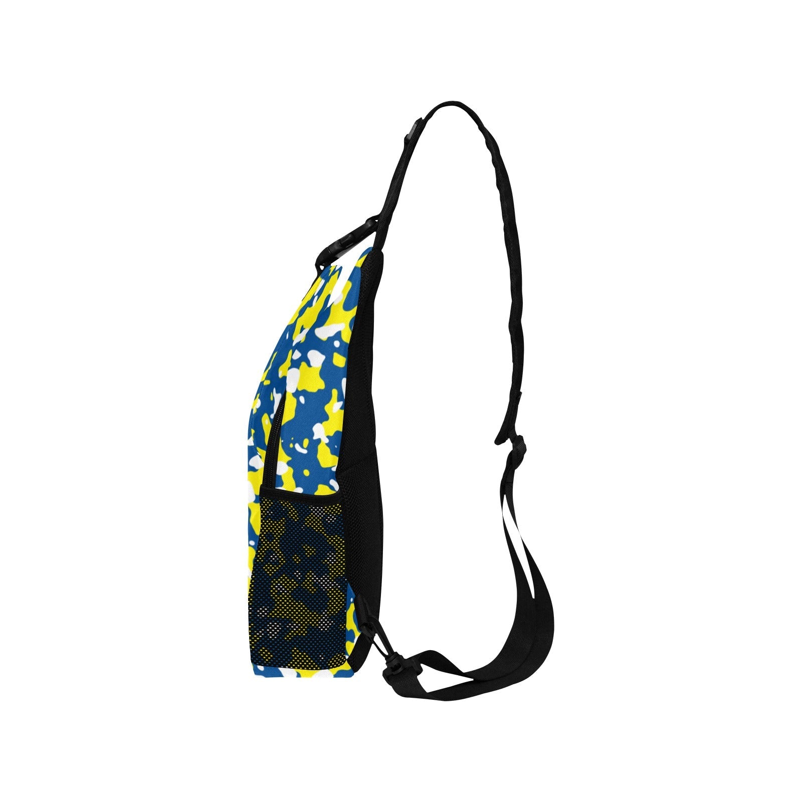 Curacao Flag Camo Men's Casual Chest Bag - Conscious Apparel Store