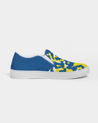 Curacao Flag Camo Men's Slip-On Canvas Shoe - Conscious Apparel Store