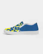 Curacao Flag Camo Men's Slip-On Canvas Shoe - Conscious Apparel Store