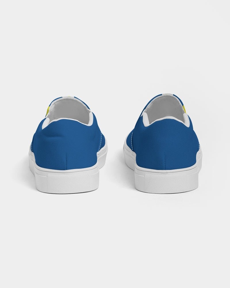 Curacao Flag Camo Men's Slip-On Canvas Shoe - Conscious Apparel Store