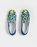 Curacao Flag Camo Men's Slip-On Canvas Shoe - Conscious Apparel Store