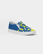 Curacao Flag Camo Women's Slip-On Canvas Shoe - Conscious Apparel Store