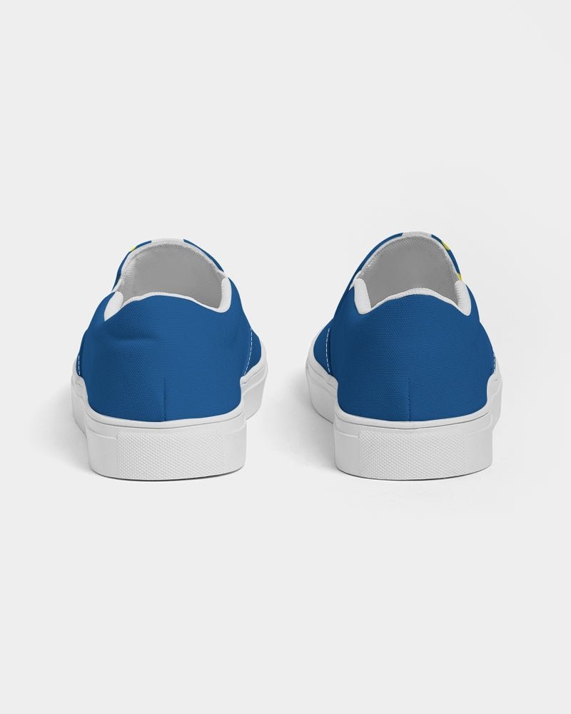 Curacao Flag Camo Women's Slip-On Canvas Shoe - Conscious Apparel Store