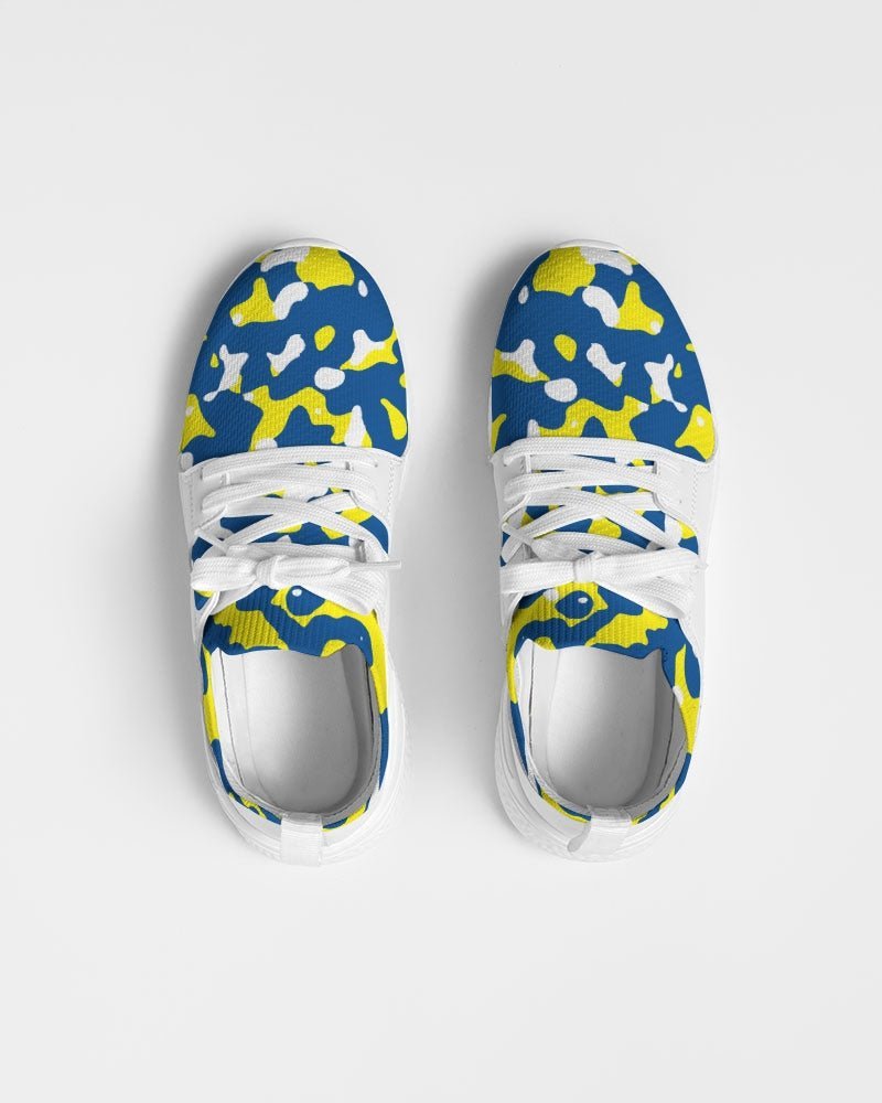 Curacao Flag Camo Women's Two-Tone Sneaker - Conscious Apparel Store