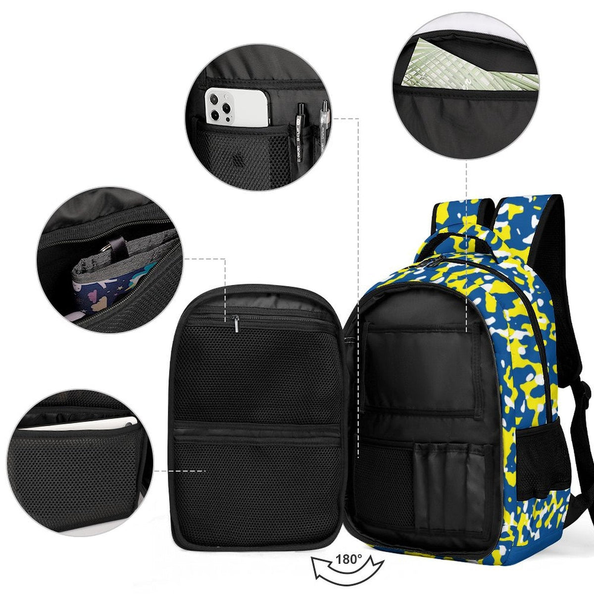 Curacao Flag Casual Backpack - Conscious Apparel Store