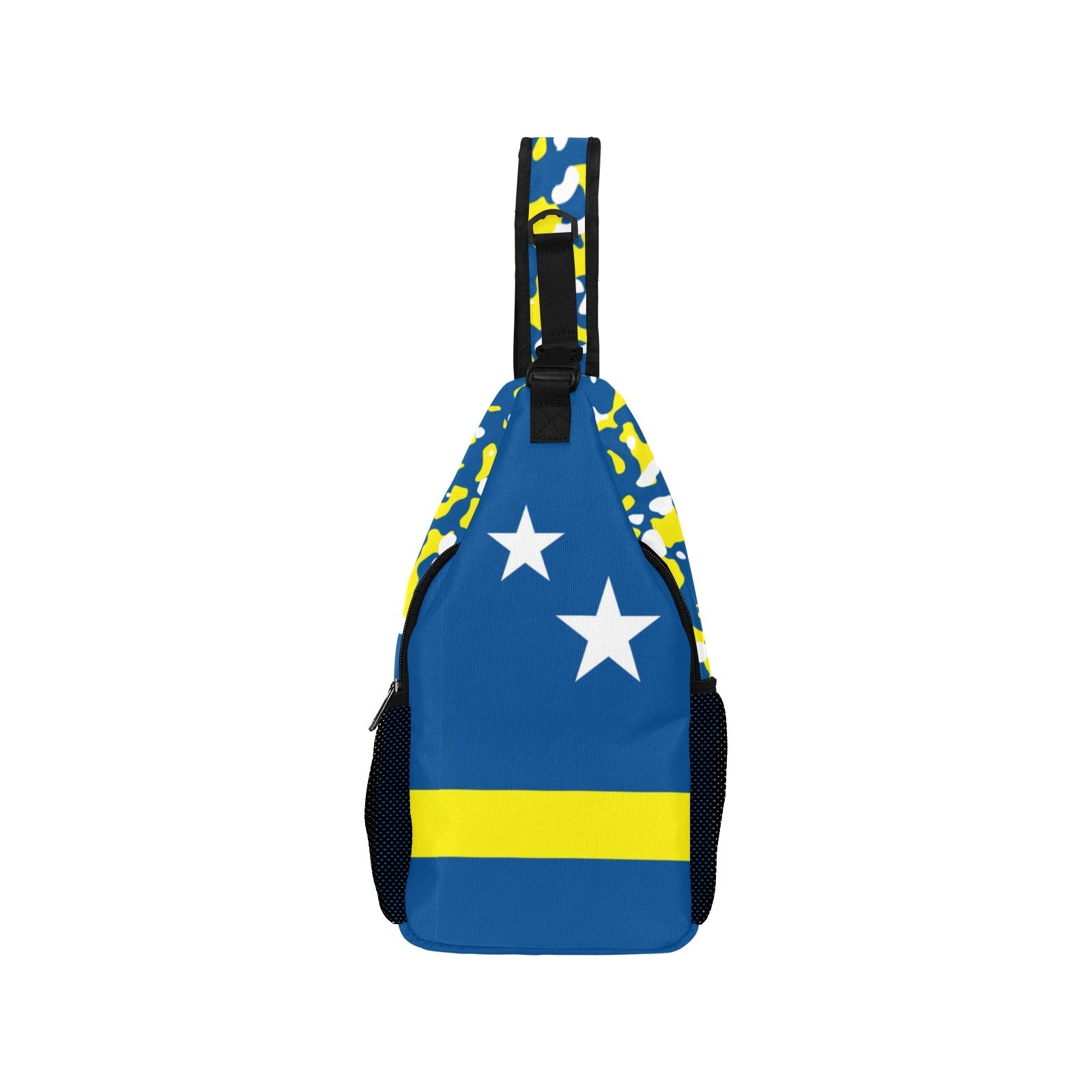 Curacao Flag Men's Casual Chest Bag - Conscious Apparel Store