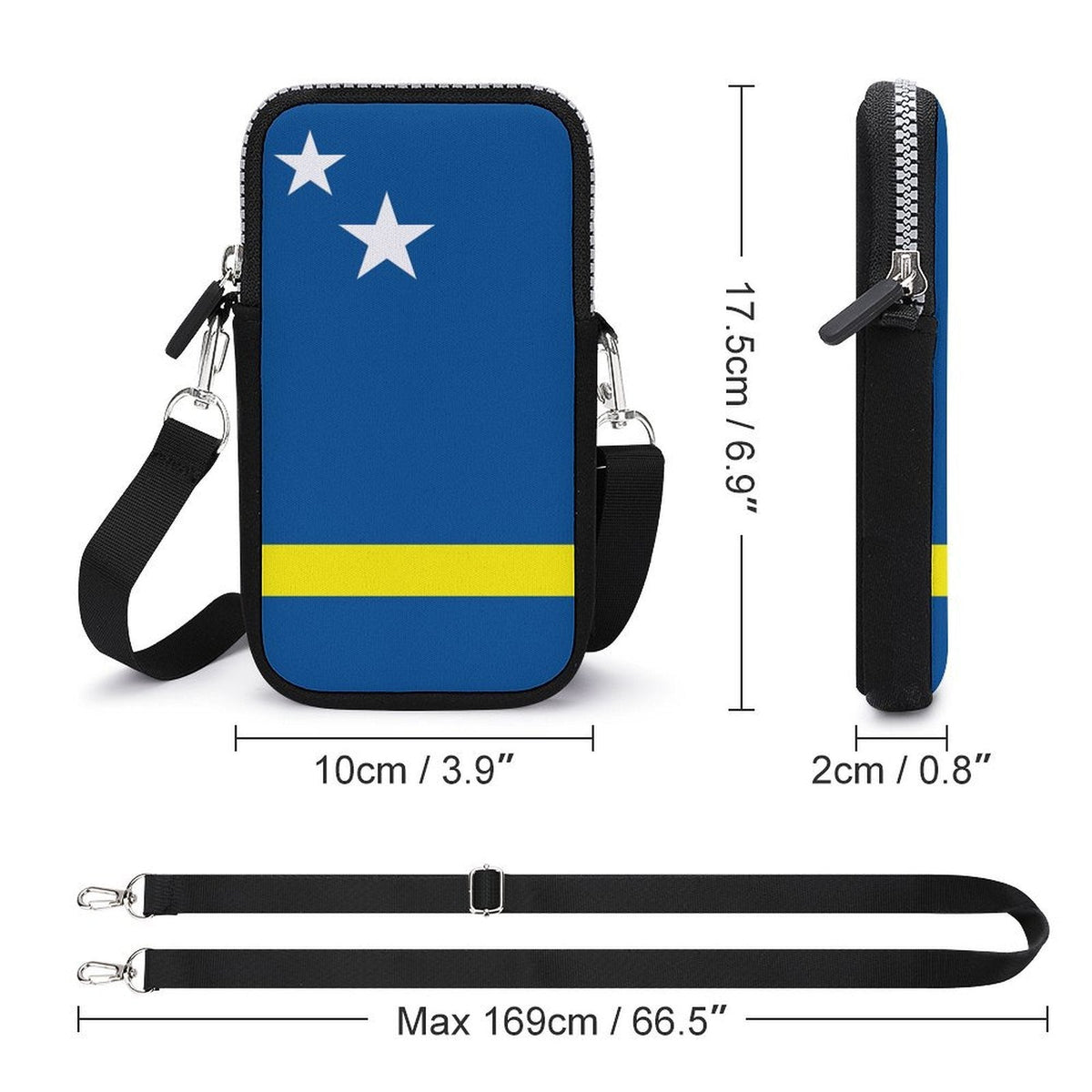 Curacao Flag Mobile Phone Purse - Conscious Apparel Store