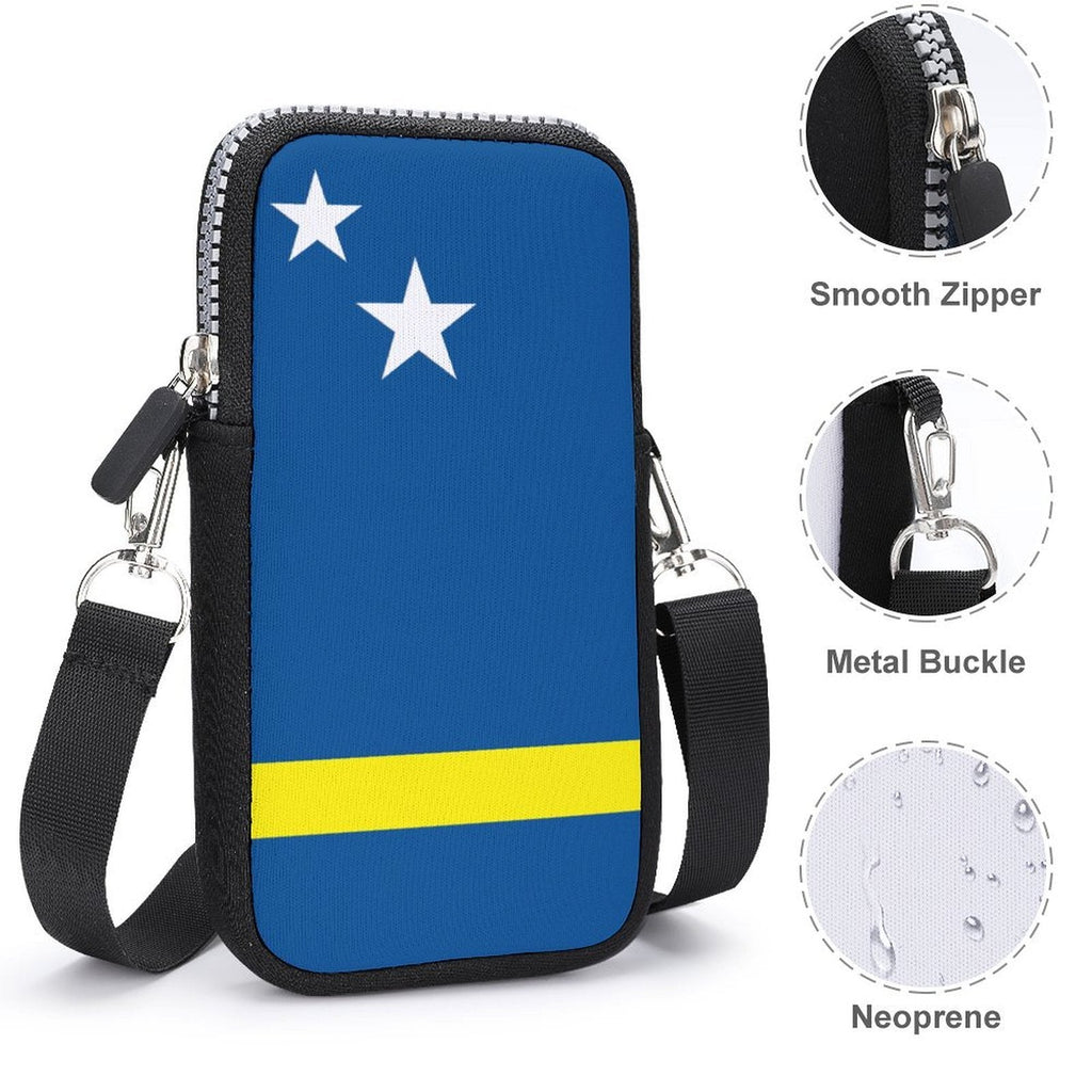 Curacao Flag Mobile Phone Purse - Conscious Apparel Store
