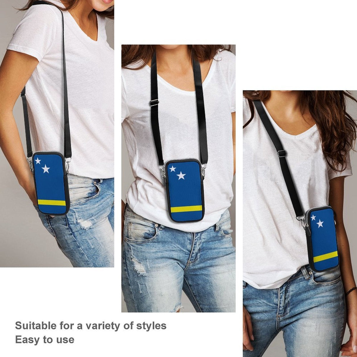 Curacao Flag Mobile Phone Purse - Conscious Apparel Store