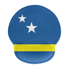 Curacao Flag Mouse Pad with Wrist Rest Support - Conscious Apparel Store