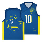 Curacao Flag Premium Sport Jersey Tank Top - Conscious Apparel Store