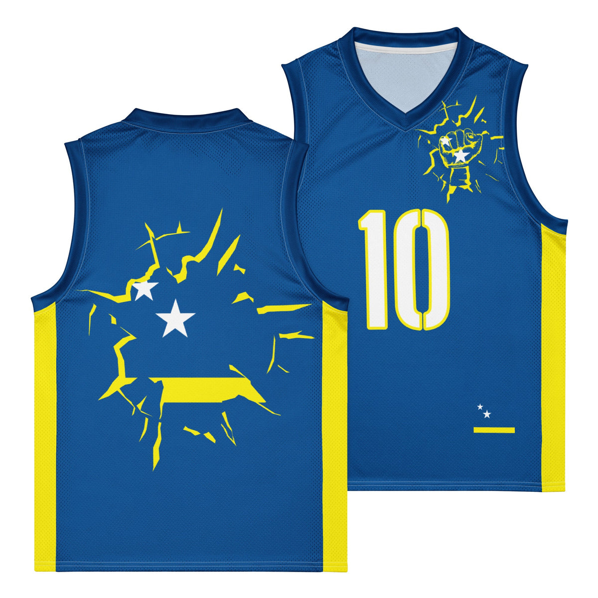 Curacao Flag Premium Sport Jersey Tank Top - Conscious Apparel Store