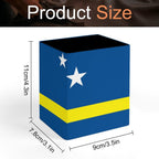 Curacao Flag Square Pen Holder - Conscious Apparel Store