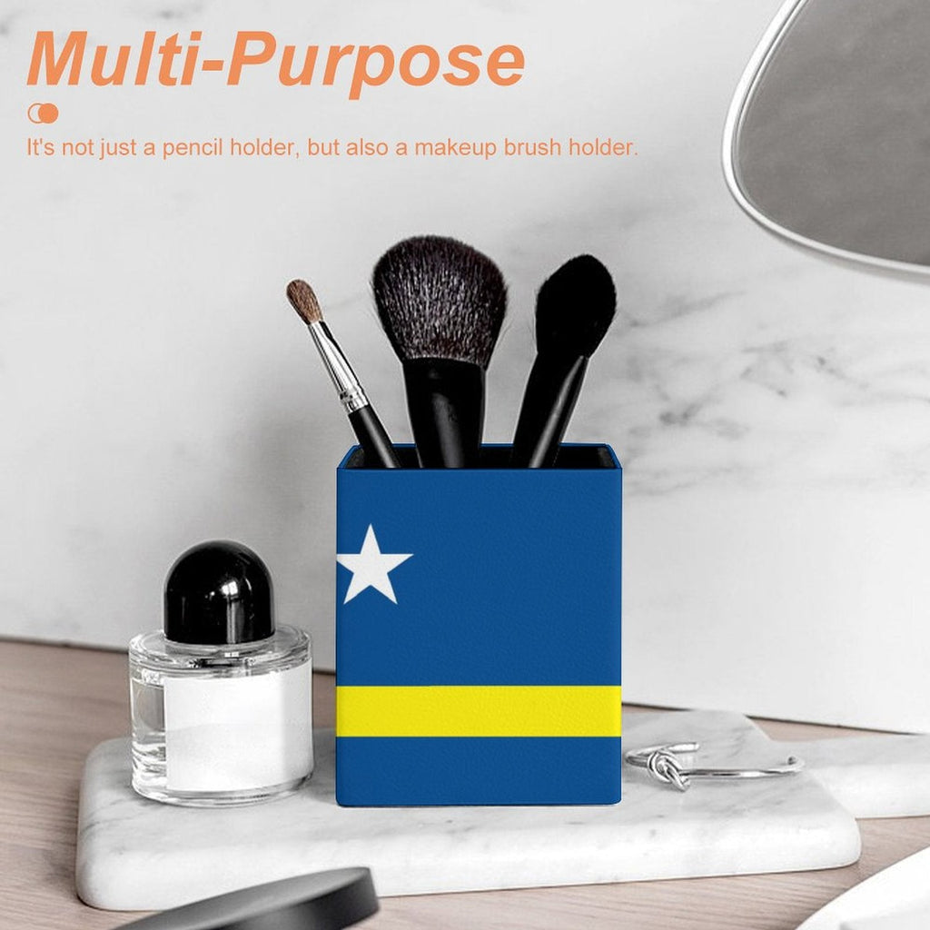 Curacao Flag Square Pen Holder - Conscious Apparel Store
