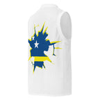 Curacao Flag (White) Premium Sport Jersey Tank Top - Conscious Apparel Store