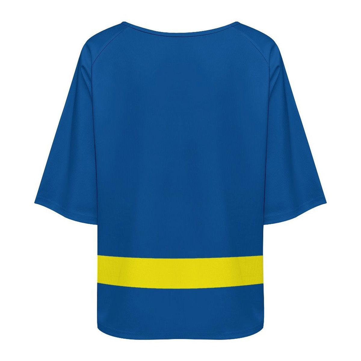 Curacao Flag Women’s Loose Half-Sleeve Boat Neck T-Shirt - Conscious Apparel Store