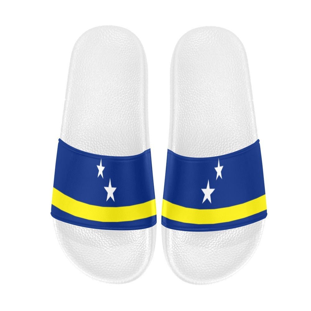 Curacao Flag Women's Slide Sandals - Conscious Apparel Store