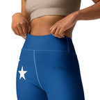 Curacao Flag Yoga Leggings - Conscious Apparel Store
