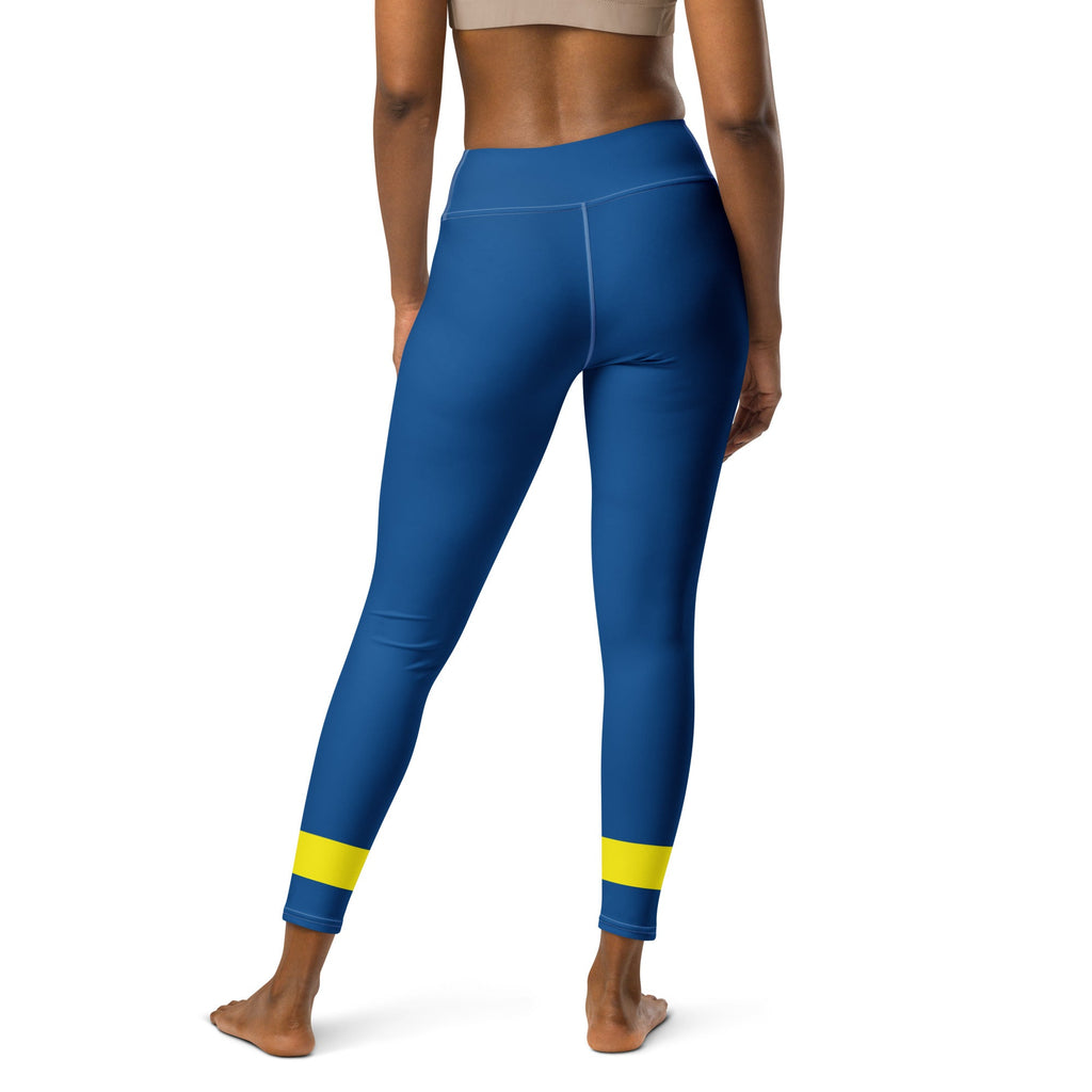 Curacao Flag Yoga Leggings - Conscious Apparel Store