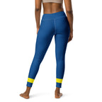 Curacao Flag Yoga Leggings - Conscious Apparel Store