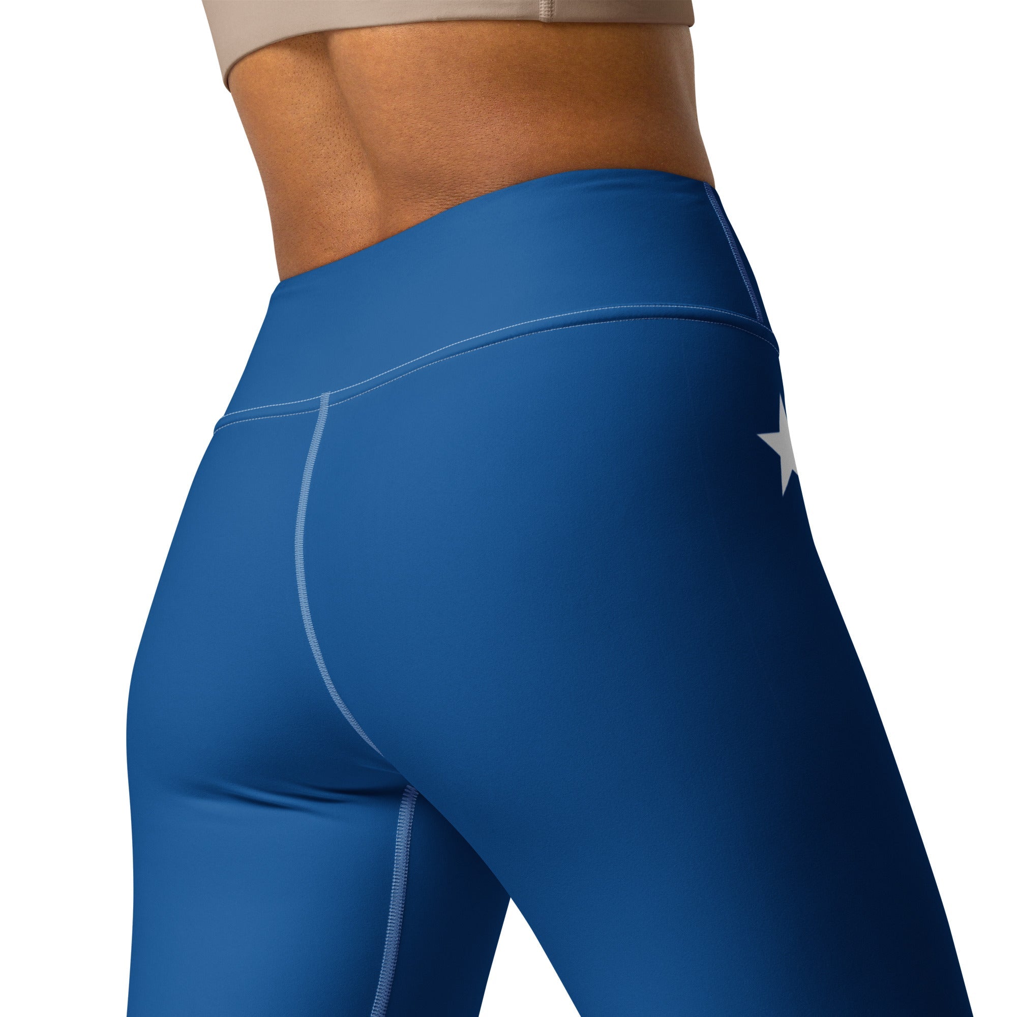 Curacao Flag Yoga Leggings - Conscious Apparel Store