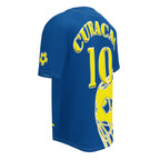 Curacao Football Themed Button-Down Sport Jersey - Conscious Apparel Store